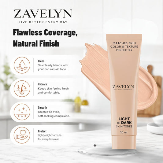 Flawless Finish Foundation - Lightweight & Hydrating (30ml)