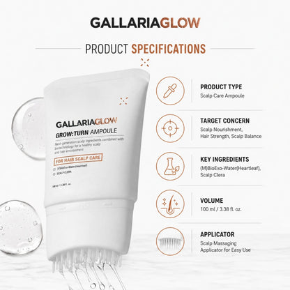 Grow-Turn Hair Growth Serum for Hair Growth & Hair Treatment with Scalp Hair Brush 100ml