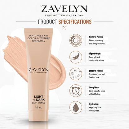 Flawless Finish Foundation - Lightweight & Hydrating (30ml)