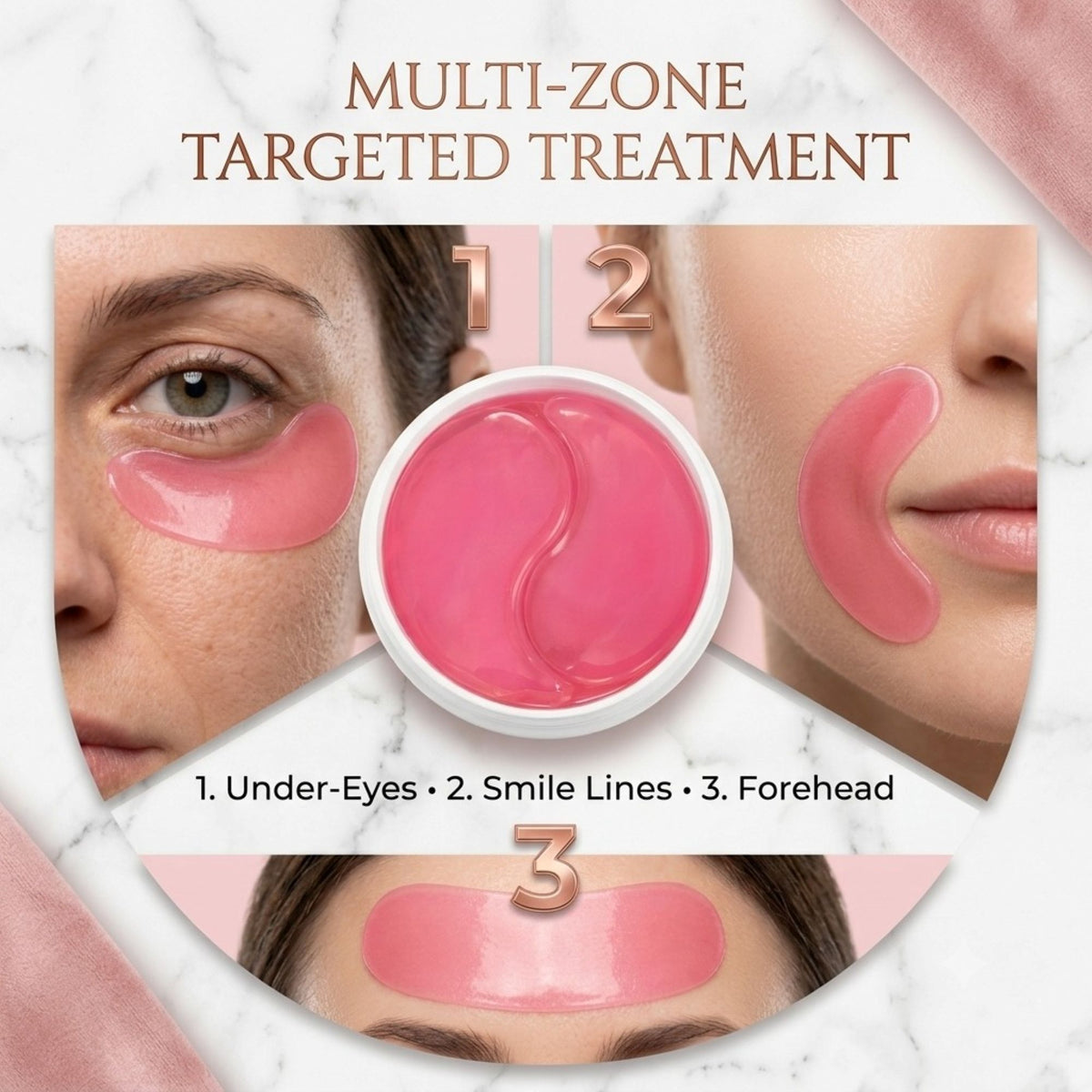Caffeine Eye Masks for Dark Circles & Puffiness, 60 Patches